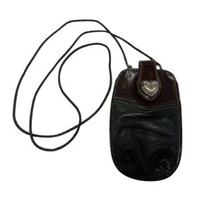 Brighton Black Leather Sunglasses Bag